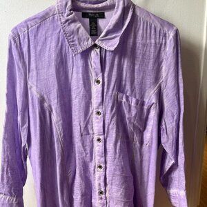 Petite xl women's lavender blouse by style & co